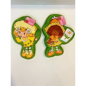 Strawberry Shortcake Orange Blossom & Lemon Meringue Plush Pillow Lot NWT
